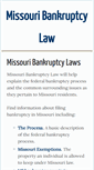 Mobile Screenshot of missouribankruptcy.com